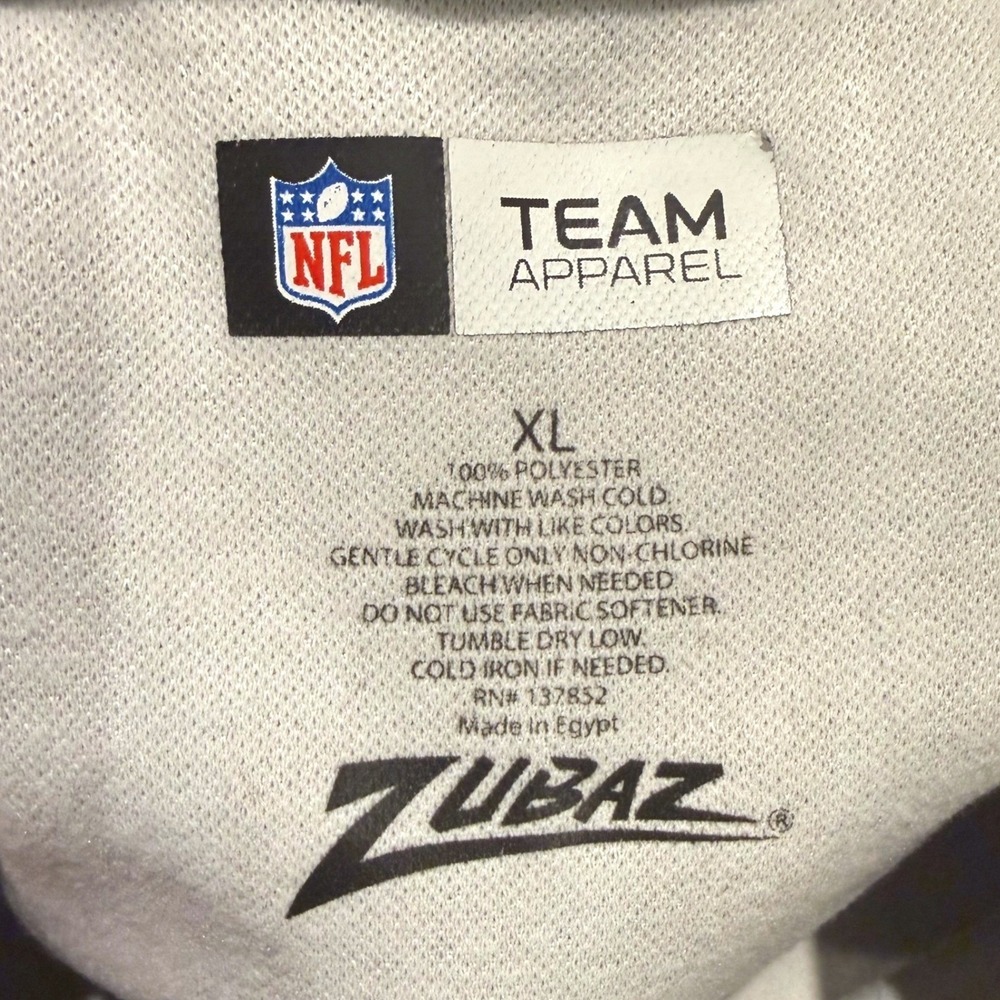 Zubaz Buffalo Bills NFL Team Apparel Hoodie Gray Space Dye Zebra Lining Mens XL - Picture 5 of 5